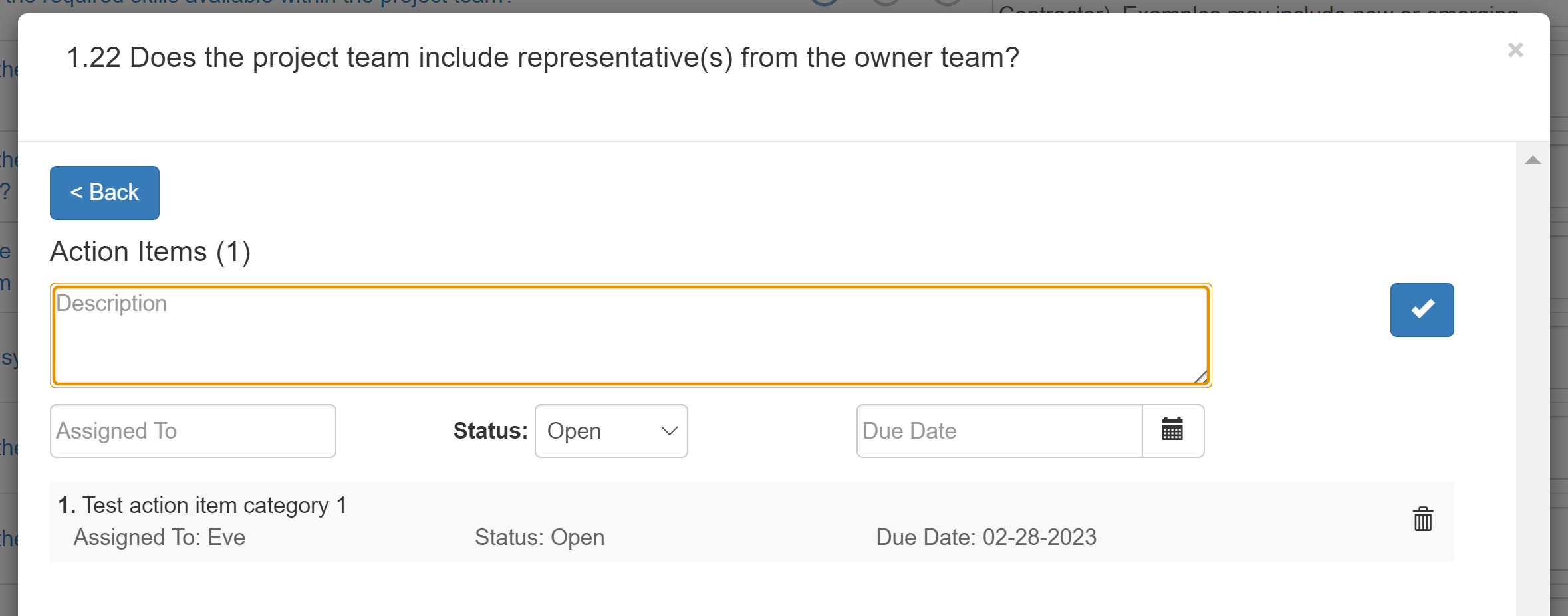 Delete Action Items from Facilitation View