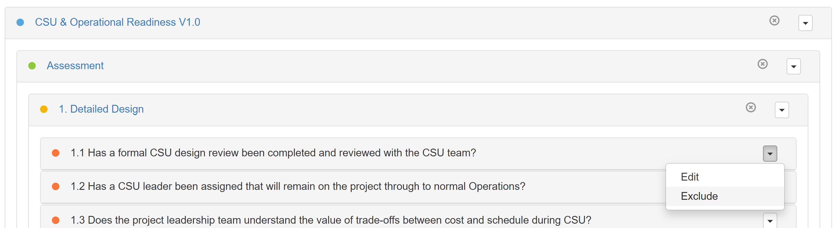 Exclude a Factor (Commissioning)